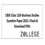 CBSE Class 12th Business Studies Question Paper 2022 Check and Download PDFs
